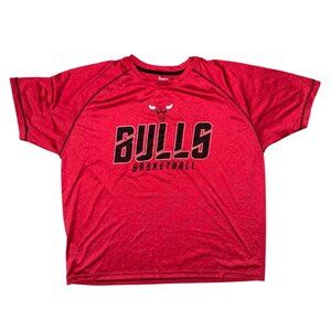Chicago Bulls Red Basketball T-Shirt Size XL 46/48 NBA Polyester